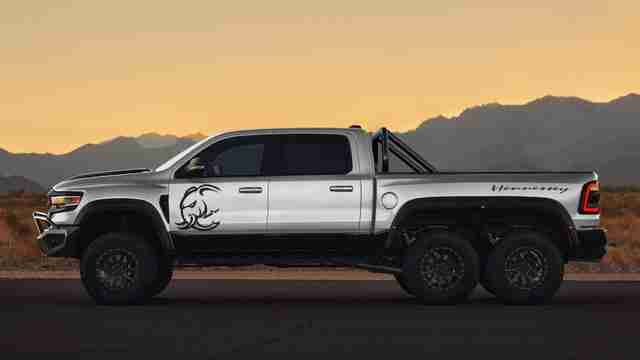 Hennessey正在建立三个1,200bhp，6x6 Ram Trx卡车